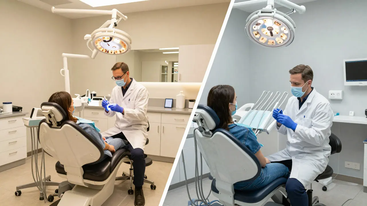 Srovnání luxusní soukromé kliniky a státního zařízení