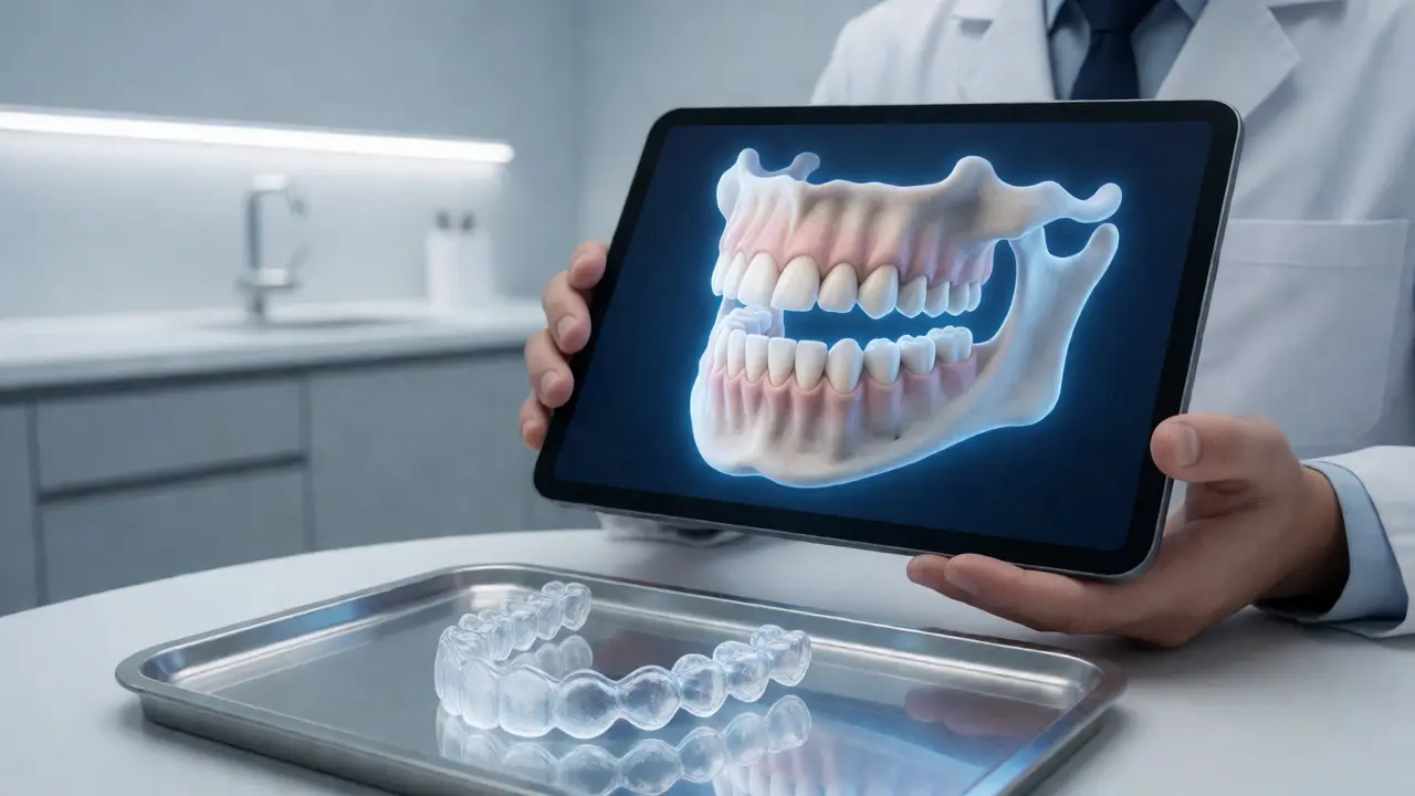 Digitální 3D plánování pohybu zubů u ortodonta